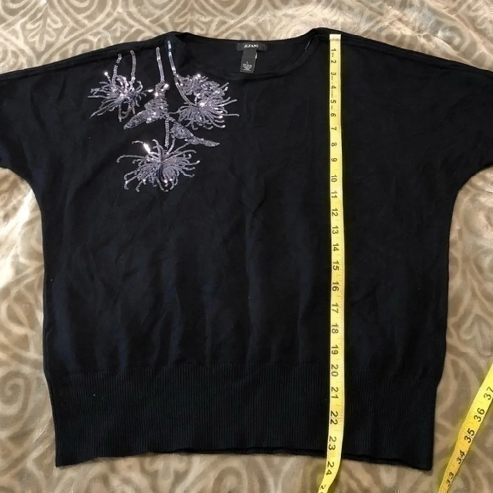 Alfani Black Sweater with Sequin Details - Picture 5 of 6